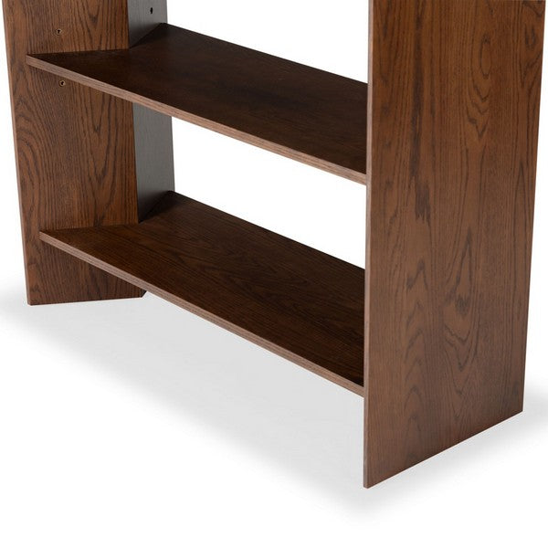 Norrington Wood 5 Shelf Bookshelf in Walnut