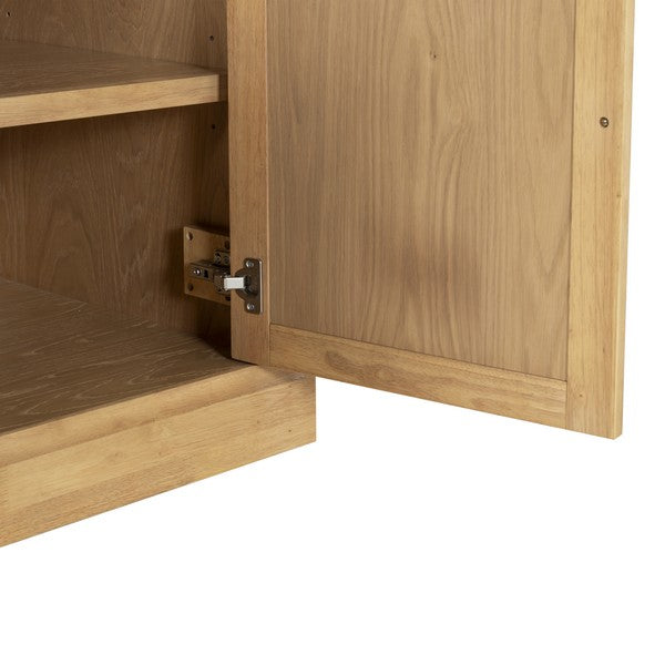 Haylina 4 Shelf Wood Bookcase in Natural