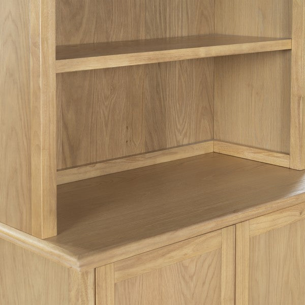 Haylina 4 Shelf Wood Bookcase in Natural