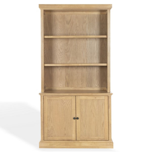 Haylina 4 Shelf Wood Bookcase in Natural