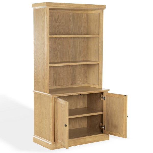 Haylina 4 Shelf Wood Bookcase in Natural