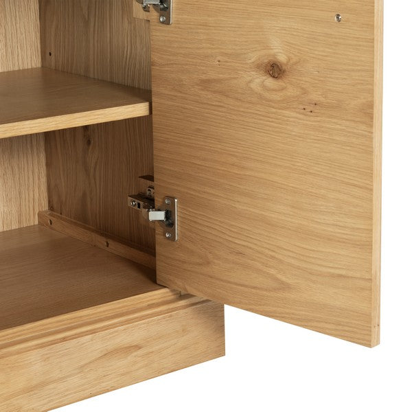 Francesco 4 Shelf Wood Bookcase in Natural