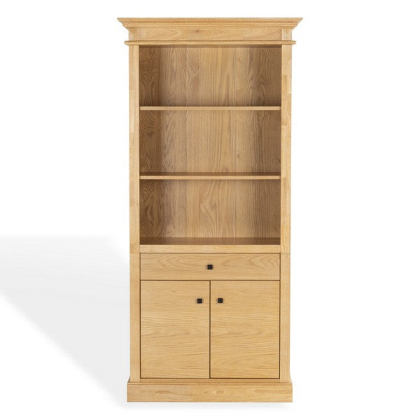 Francesco 4 Shelf Wood Bookcase in Natural