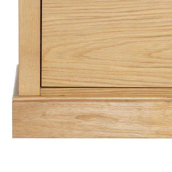 Francesco 4 Shelf Wood Bookcase in Natural