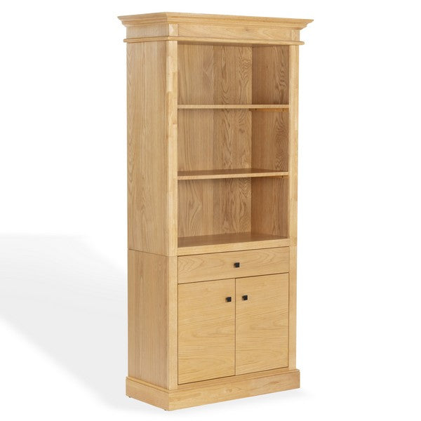 Francesco 4 Shelf Wood Bookcase in Natural