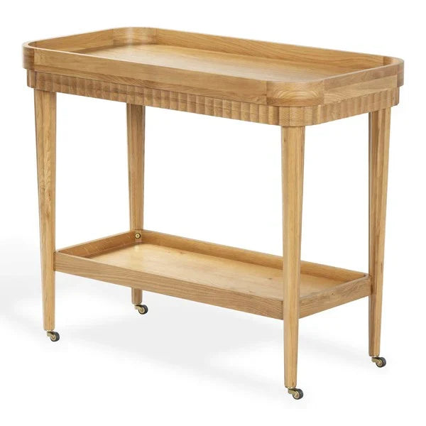 Feliciabriana Wood Bar Cart in Natural