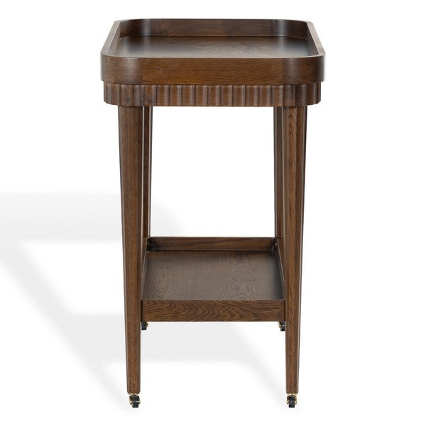 Feliciabriana Wood Bar Cart in Walnut
