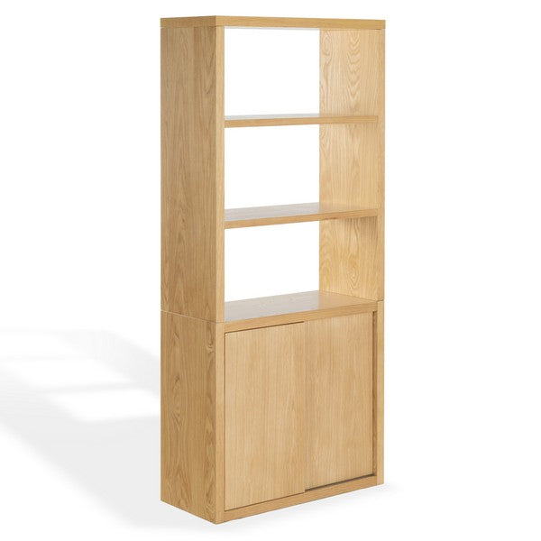 Elanna Wood 4 Shelf Bookcase in Natural