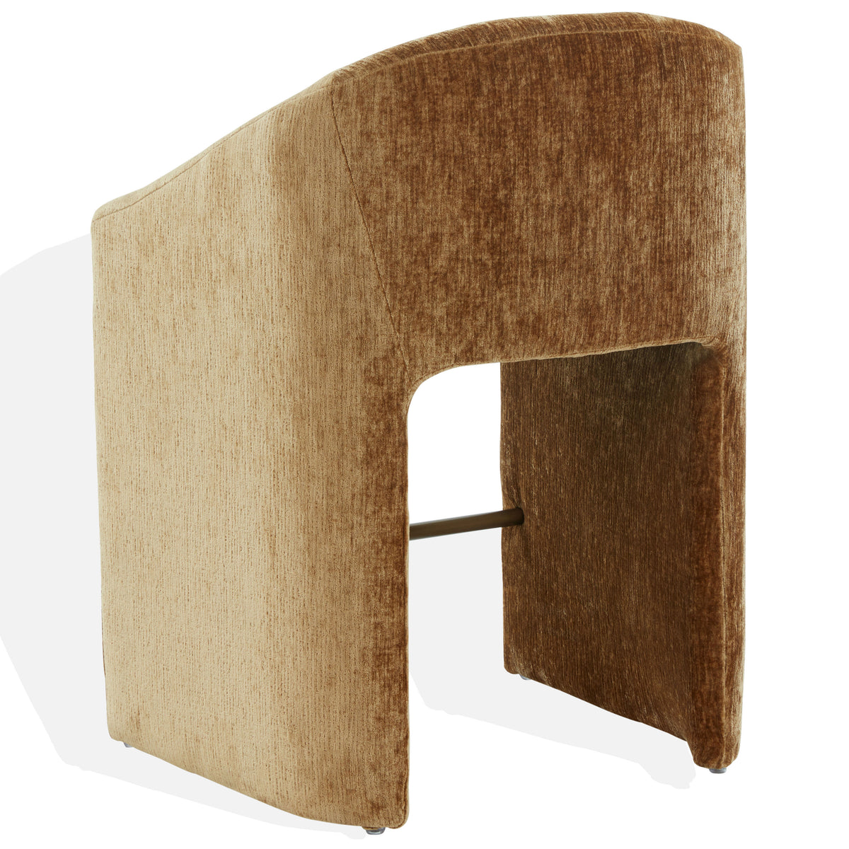 Kagan Chenille Counter Stool in Amber