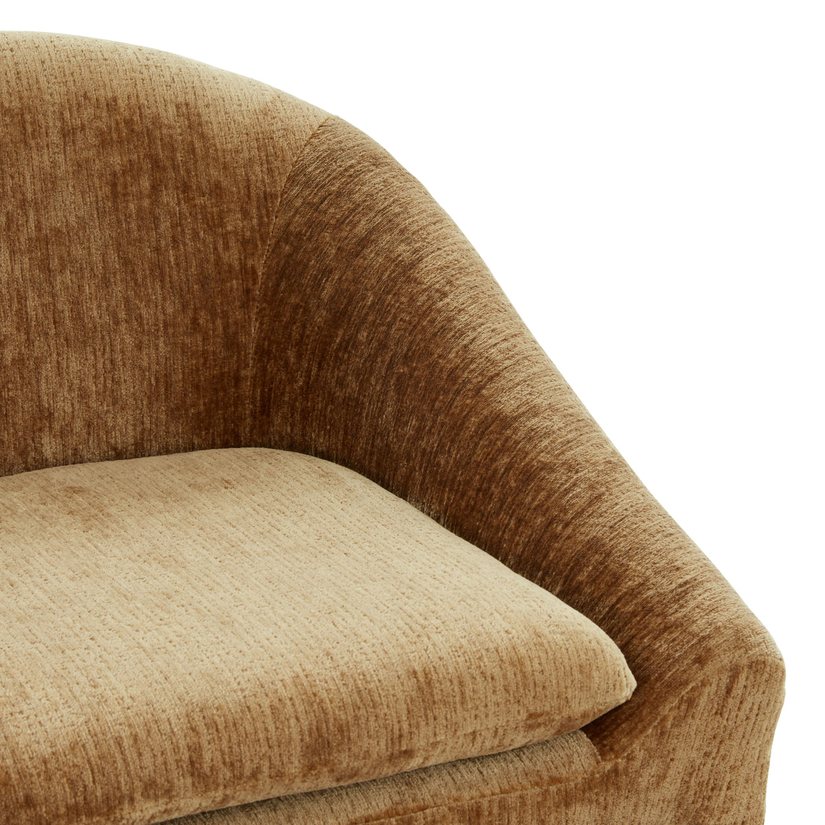 Kagan Chenille Barstool in Amber