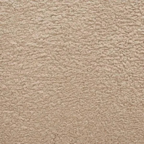 Sammie Faux Lambs Wool Accent Chair in Light Brown - The Mayfair Hall