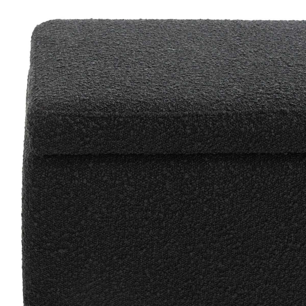 Vianna Boucle Bench in Black and Natural