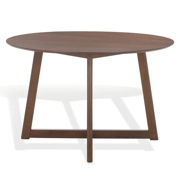 Jessbrina Round Wood Dining Table in Walnut
