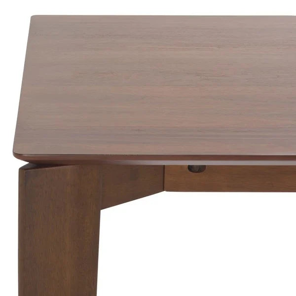 Alyssamarie Rectangle Wood Dining Table in Walnut