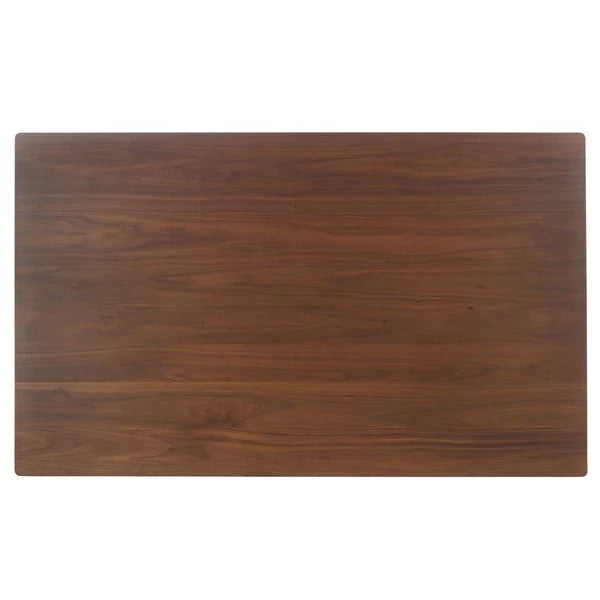 Alyssamarie Rectangle Wood Dining Table in Walnut