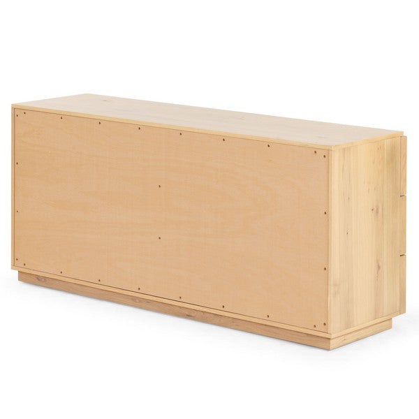 Zeus 6 Drawer Dresser in Natural