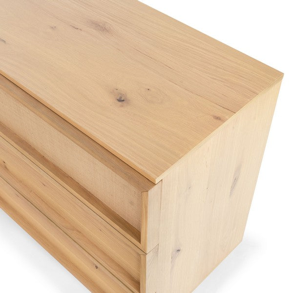 Zeus 6 Drawer Dresser in Natural