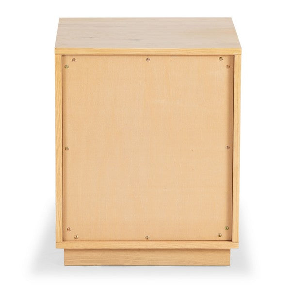 Zeus 2 Drawer Nightstand in Natural