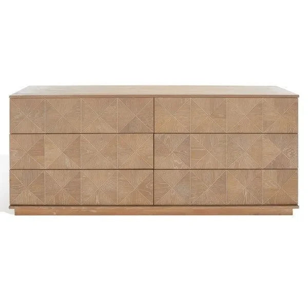Safavieh Patty Natural 6-Drawer Dresser