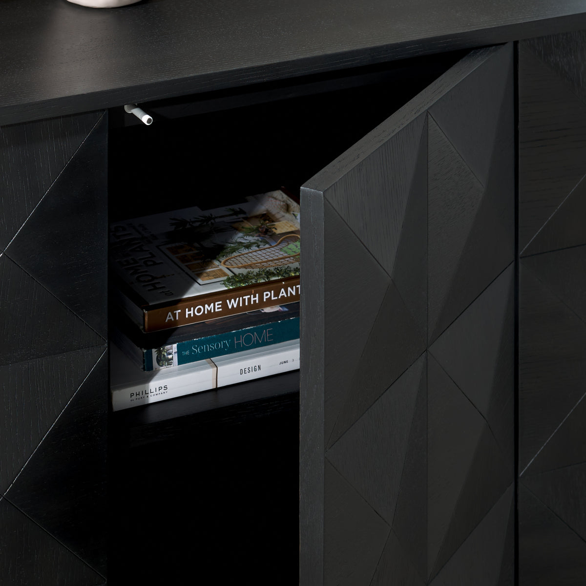 Patty 4 Door Sideboard in Black