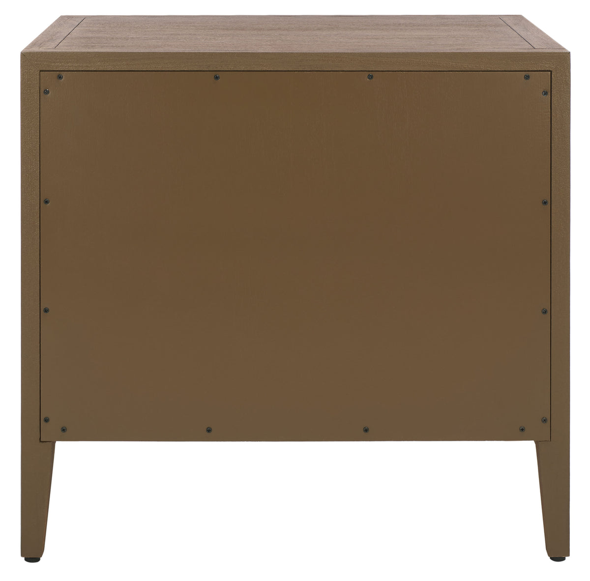 Ariella 3 Drawer Wood Nightstand in Brown