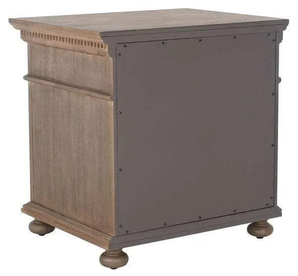 Allisyn Wood Drawer Nightstand in Light Brown - The Mayfair Hall