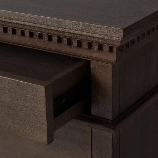 Allisyn Wood Drawer Nightstand in Light Brown - The Mayfair Hall