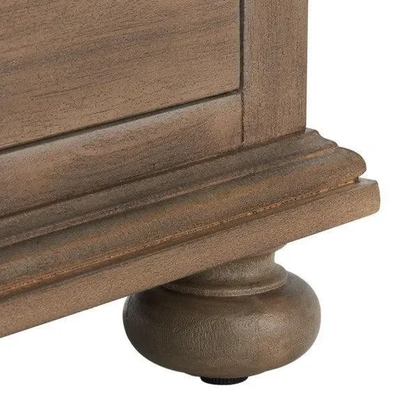 Allisyn Wood Drawer Nightstand in Light Brown - The Mayfair Hall