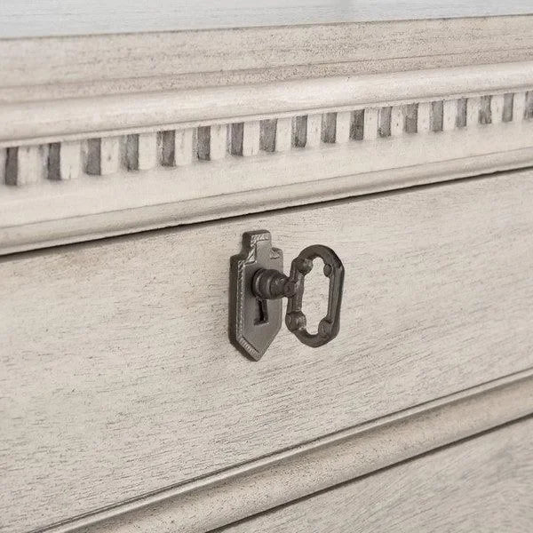 Allisyn Wood Nightstand in Light Gray - The Mayfair Hall