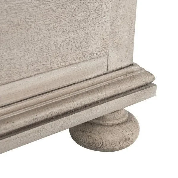 Allisyn Wood Nightstand in Light Gray - The Mayfair Hall