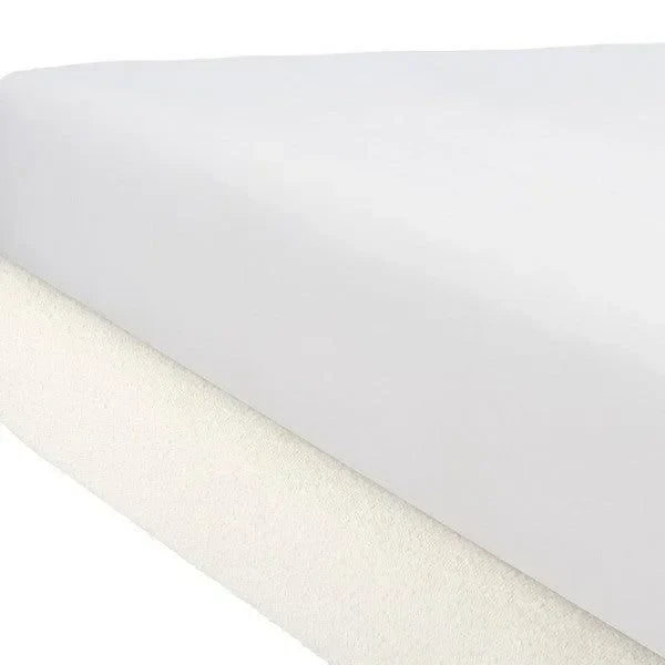 Safavieh Graciella Boucle King Canopy Bed with Upholstered Headboard