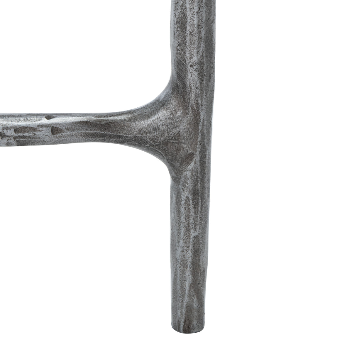Jessa Rectangle Metal Coffee Table in Silver