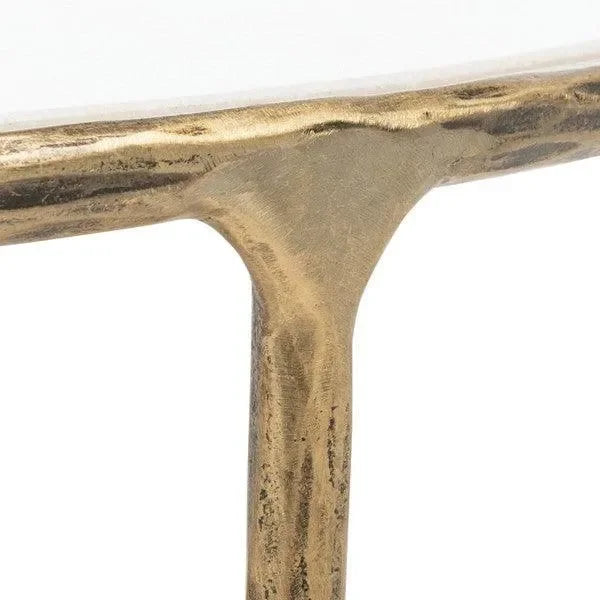 Jessa Metal Coffee Table in Brass - The Mayfair Hall