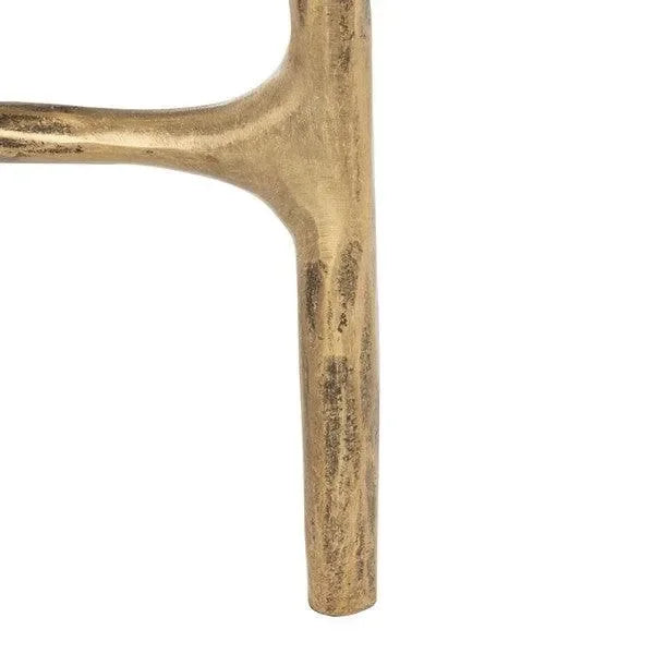 Jessa Metal Coffee Table in Brass - The Mayfair Hall