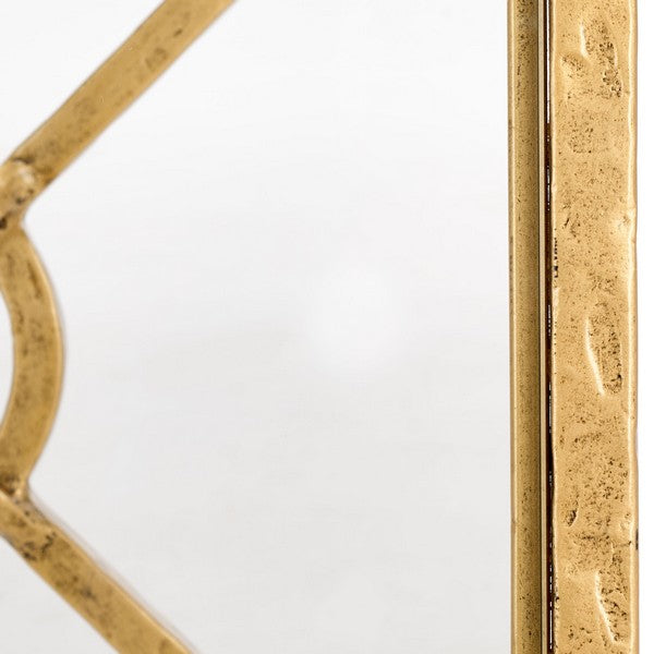 Tauri Forged Metal Square Accent Table in Brass