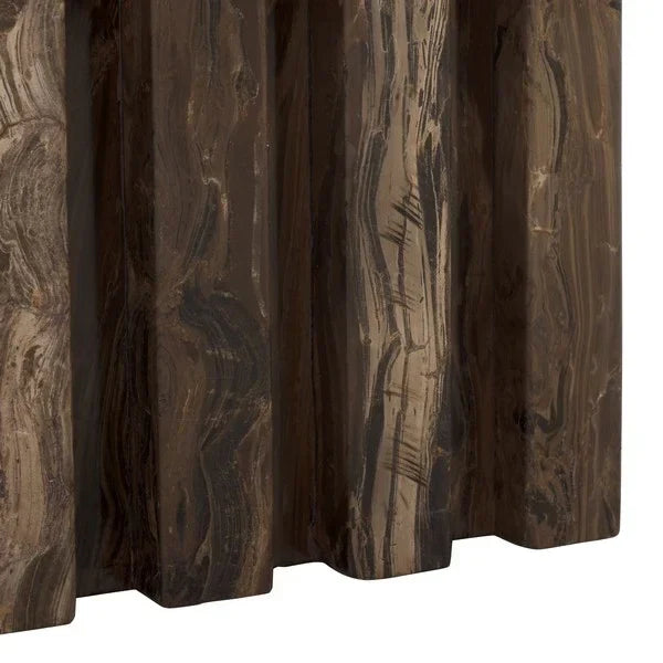 Olivia Marble Accent Table in Brown - The Mayfair Hall