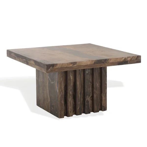 Olivia Marble Accent Table in Brown - The Mayfair Hall