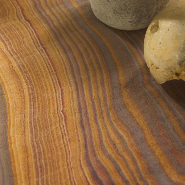 Valentia Tall Round Marble Accent Table in Brown