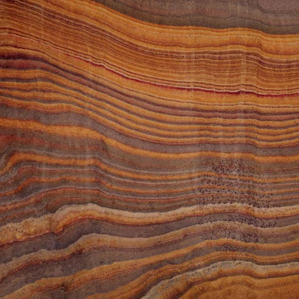 Valentia Tall Round Marble Accent Table in Brown