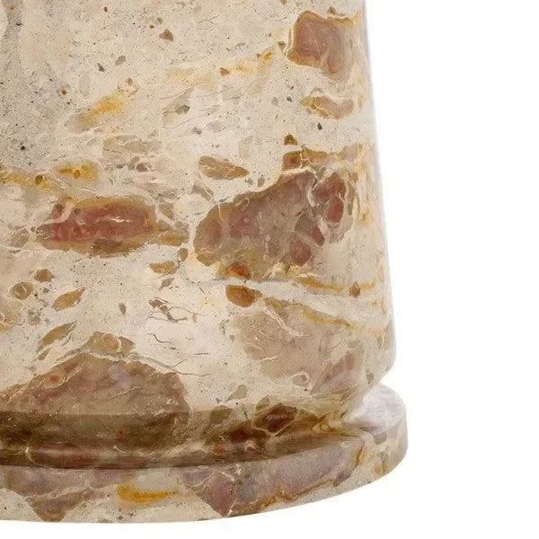 Valentia Marble Accent Table in Beige - The Mayfair Hall