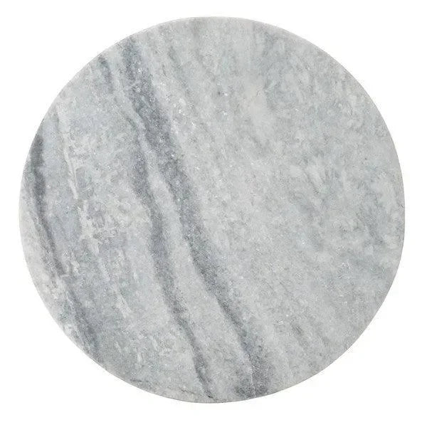 Valentia Marble Accent Table in Light Gray - The Mayfair Hall
