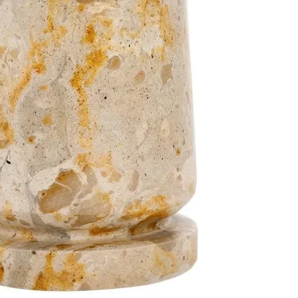 Valentia Marble Accent Table in Beige - The Mayfair Hall