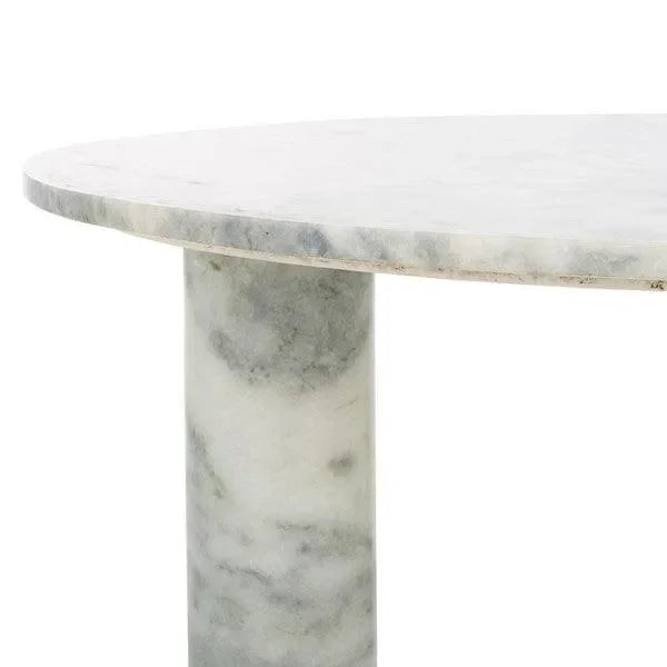 Giabella Marble Coffee Table in White - The Mayfair Hall