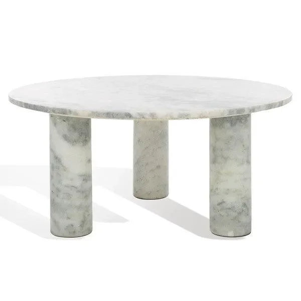 Giabella Marble Coffee Table in White - The Mayfair Hall