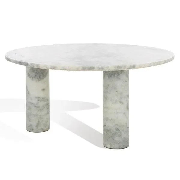 Giabella Marble Coffee Table in White - The Mayfair Hall
