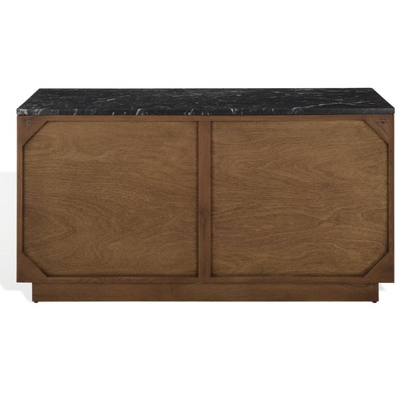Lilybelle 4 Wood Drawer Dressser with Black Marble Top