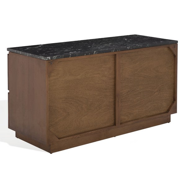 Lilybelle 4 Wood Drawer Dressser with Black Marble Top