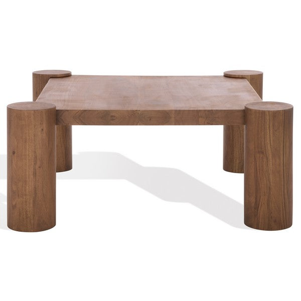 Trescott Square Wood Coffee Table in Walnut