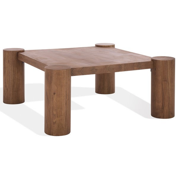 Trescott Square Wood Coffee Table in Walnut