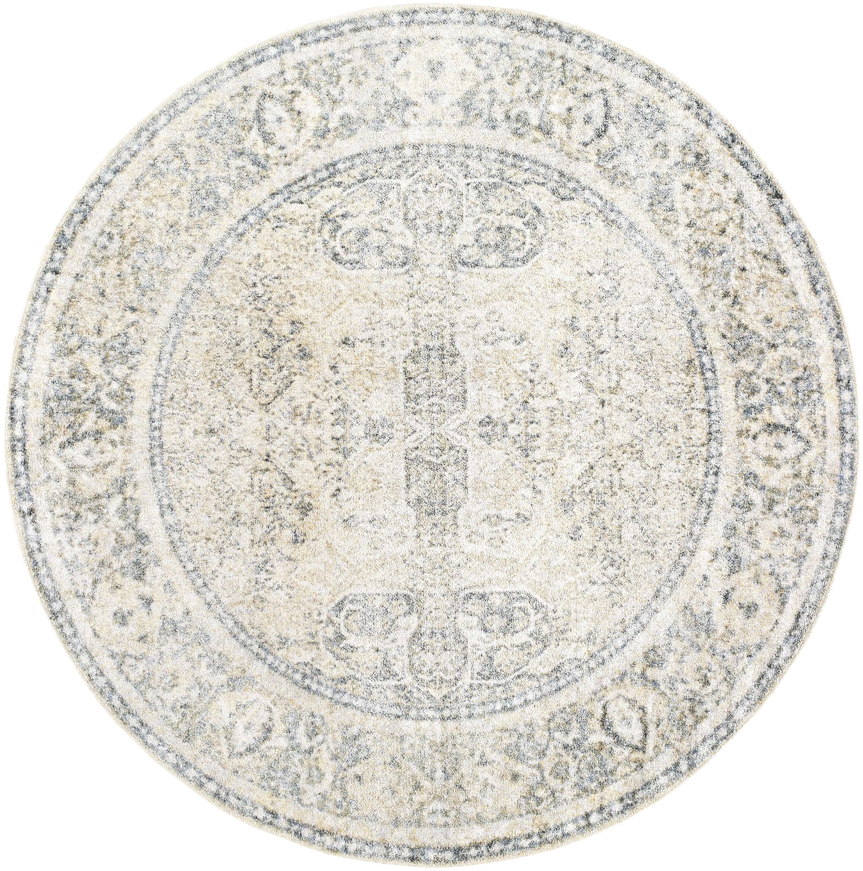 Arias Beige, Medium Gray, Medium Brown, Navy Washable Rug